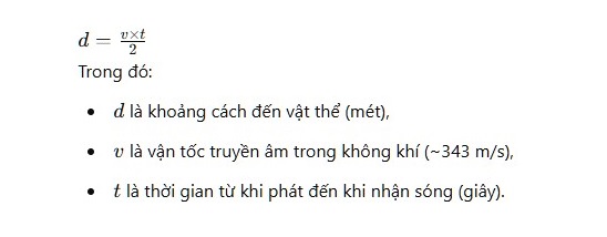 Công thức cảm biến siêu âm